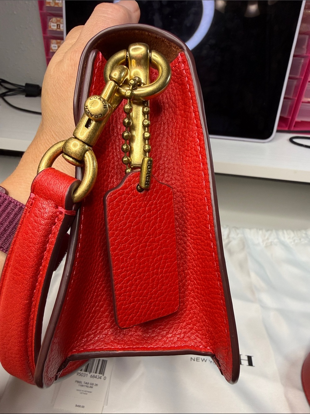 Coach VINTAGE TABBY 26 Shoulder bag Bold Red - Picture 9 of 15